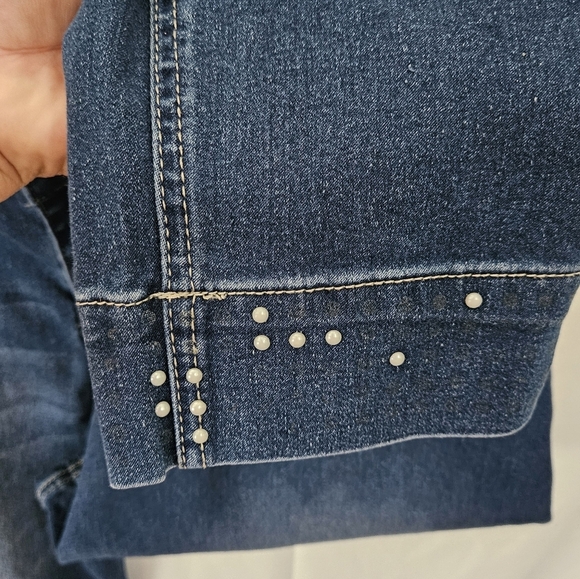 Blue DESORE Dark Blue Women's Jeans - Picture 3 of 4